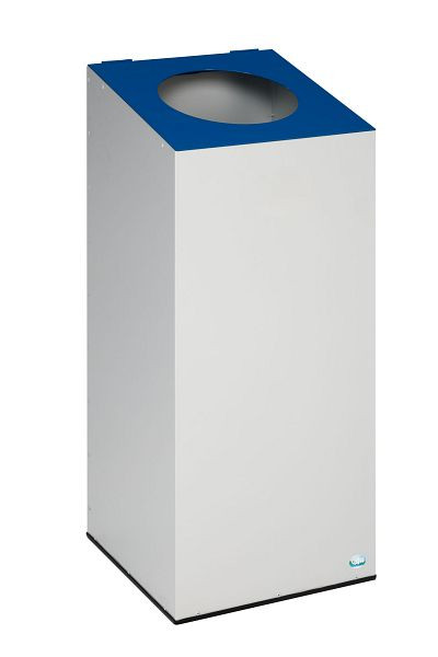 VAR Wertstoffsammelgerät WSG 38, mit Klemmring, Gerätefarbe: lichtgrau, Kopfteil: blau, 2183