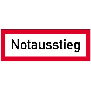 Moedel Notausstieg, Folie, 297x105 mm, 57385