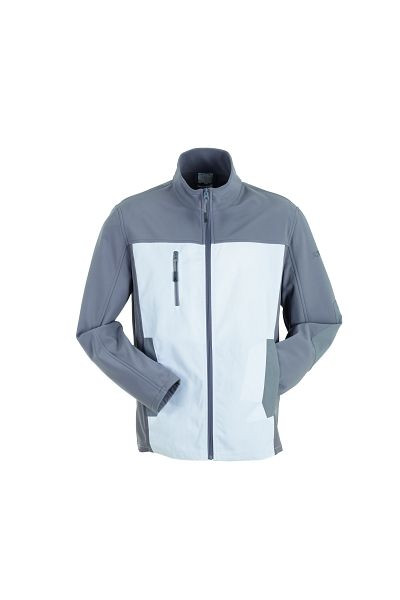 Planam Norit Herren Hybridjacke, weiß/zink, Größe 54, 6508054