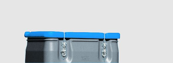 Cemo Mobil-Box 170 l, grau, Deckel blau, 11456
