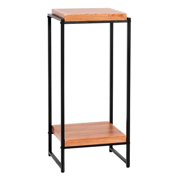 Mendler Blumentisch HWC-K71, Blumenregal Beistelltisch Pflanzregal, MDF Metall, naturfarben, 82cm, 96841