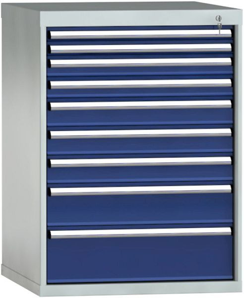 KLW Schubladenschrank SGB1000-09NP-003, 1000 x 725 x 750 mm H x B x T, SGB1000-09NP-001