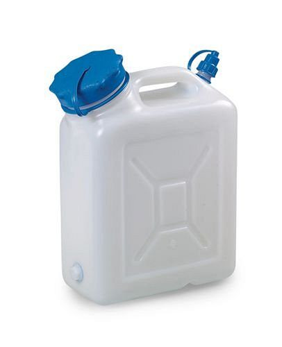DENIOS Weithalskanister aus Polyethylen (PE), 10 Liter Volumen, ohne Gewindestutzen, 250190