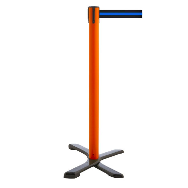 Stein HGS Personenleitsystem -P-Line Compact-, rot, schwarz/blau/schwarz waagerecht (gestreift), mit Gurtendstück (Standard), 34867-0802