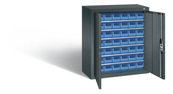 C+P Magazinschrank Serie 13, H830xB700xT300mm, Farbe: Anthrazitgrau, Muldengriff, 134013-21 S10045
