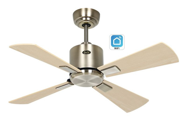 CasaFan Deckenventilator Eco Neo III 92 Messing antik-Ahorn/Buche WiFi, 944021W