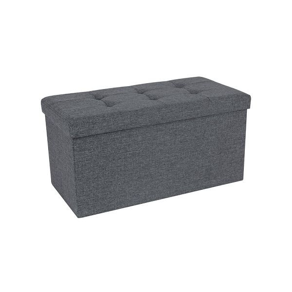 SONGMICS Bank mit Stauraum 76 cm Dunkelgrau, LSF47K, 6955880338818