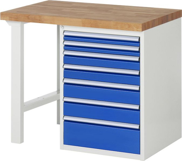 RAU Werkbank Serie 7000 - Modell 7517-1, B1000 x T700 x H890 mm, 13-7517A1-107B4M.11