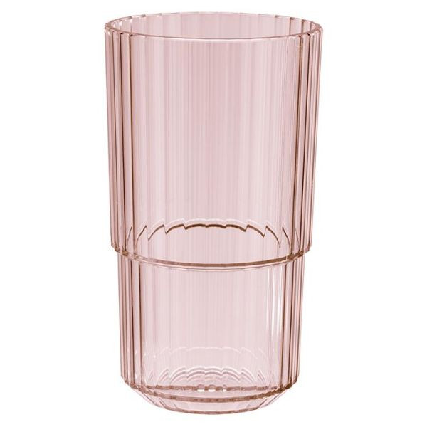 APS Trinkbecher -LINEA-, Ø 8,5 cm, Höhe: 15 cm, Tritan, 500 ml, Farbe: hellpink, VE: 48 Stück, 10579