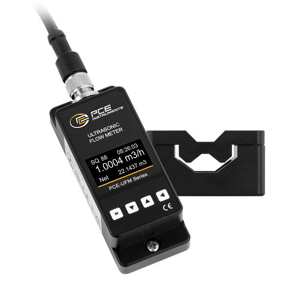 PCE Instruments Durchflussmesser zum Festeinbau, Messbereich 0,1 bis 5 m/s, für kleine Rohre DN4, PCE-UFM 4