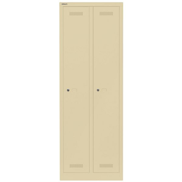 Bisley Garderobenschrank Monobloc™, 2 Abteile je 1 Fach, 606 creme, ML06D1606