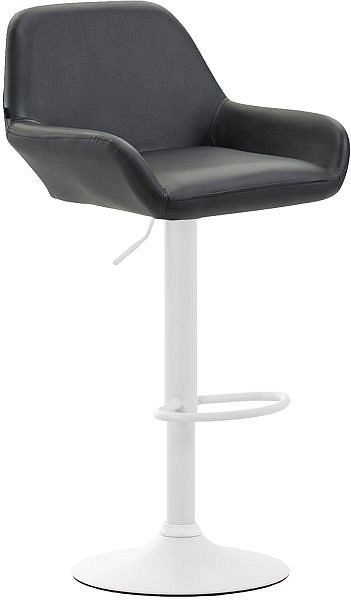 CLP Barhocker Braga Kunstleder weiß, schwarz, 314514