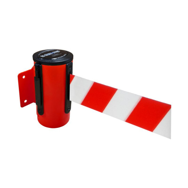 Stein HGS Wandgurtkassette -P-Line Utility-, rot, rot/weiß diagonal (schraffiert), mit Gurtendstück (Standard), 12846d-1302