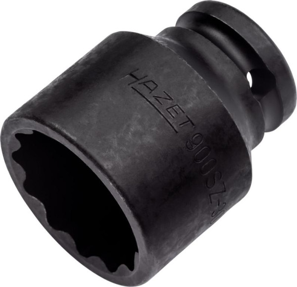 Hazet Schlag-, Maschinenschrauber Steckschlüsseleinsatz, Doppelsechskant, Vierkant hohl 12,5 mm, 30 mm, 900SZ-30