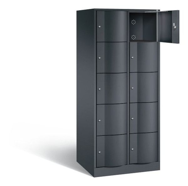 C+P XL-Schließfachschrank Resisto, H1950xB772xT640mm, Farbe: Schwarzgrau, 8570-273 S10022