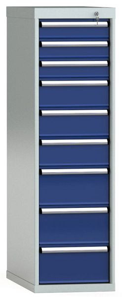 KLW Schubladenschrank 1450 x 419 x 750 mm H x B x T, Einbaumaß: 1350 mm, Einteilung: 18x36 Einheiten, VN / 75 kg, SDB1450-09NP-001
