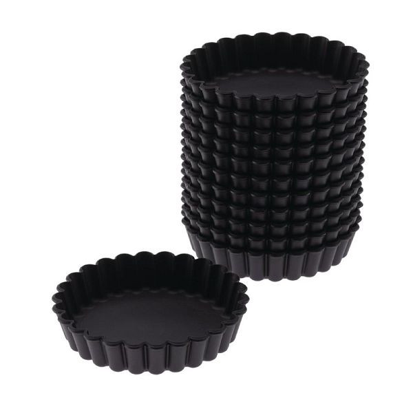 Matfer runde gerillte Törtchenform 10cm (12 Stück), DN955