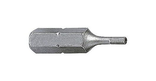 Kraftwerk 1/4" Bit für Innensechskant-Schrauben Zollmaße 25mm 5/32" mit Bohrung an der Spitze, VE: 5 Stück, 2683-5
