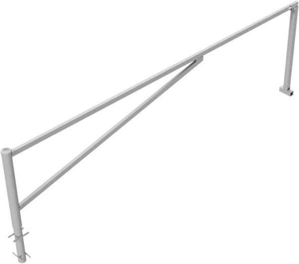 Schake Drehschranke, zum Einbetonieren, feuerverzinkt, lichte Weite: 4500 mm, mit Dreikantverschluss, 413_450F