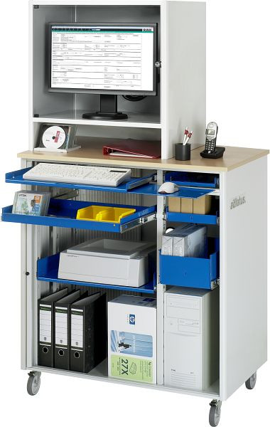RAU Computer-Station adlatus - Modell 2675, B1030 x T660 x H1850 mm, 07-2675.11