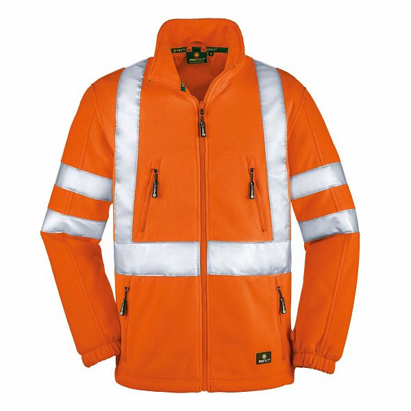 4PROTECT Warnschutz-Fleecejacke SEATTLE, leuchtorange, Größe: 3XL, 3460-3XL