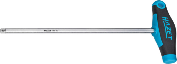 Hazet Steckgriff mit T-Griff, Vierkant massiv 6,3 mm (1/4 Zoll), 295 mm, 866-10