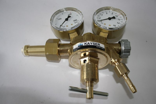 ELMAG Druckregler 'Stickstoff', mit 2 Man. Ø 63mm, Arbeitsdruck regelbar 0-10 bar, 54117
