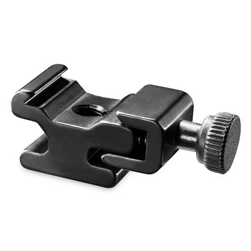 Walimex Universal-Blitzschuh Metall, mit 1/4 Zoll Stativanschluss, in der Breite anpassbare Blitzschuhaufnahme, aus robustem Metall gefertigt, 1018231