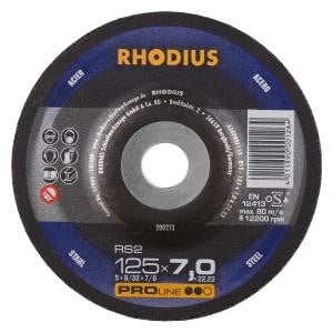Rhodius PROline RS2 Schruppscheibe, Durchmesser [mm]: 125, Stärke [mm]: 7, Bohrung [mm]: 22.23, VE: 25 Stück, 200213