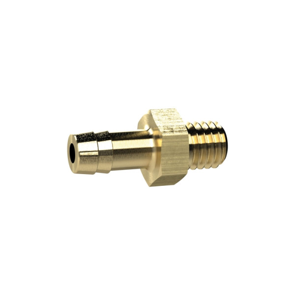 Riegler Einschraubschlauchtülle, M3, für Schlauch LW 3 mm, SW 5, MS, 132496