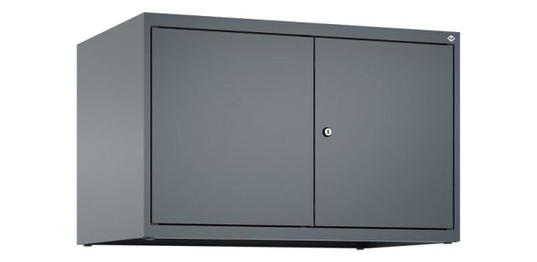 C+P Schrankaufsatz Classic PLUS, C Aufsatzschrank Classic PLUS, 2 Abteile, 500x800x500mm, 7016/7016, Zylinderschloss, 080092-22 S10027