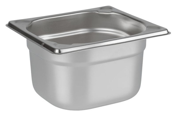 APS GN 1/6 Behälter, 17,6 x 16,2 cm, Tiefe: 100 mm, Edelstahl, 1,6 Liter, 81604