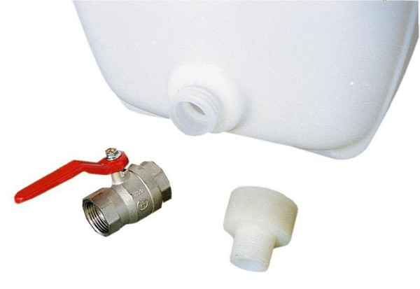 Cemo Auslaufhahn (Messing vernickelt) mit beidseitigem Innengewinde R1 1/2", 1306, 4052886229545