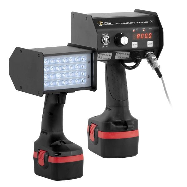 PCE Instruments Portables LED-Stroboskop, Display Typ 7-Segment-Anzeige, PCE-LES 500