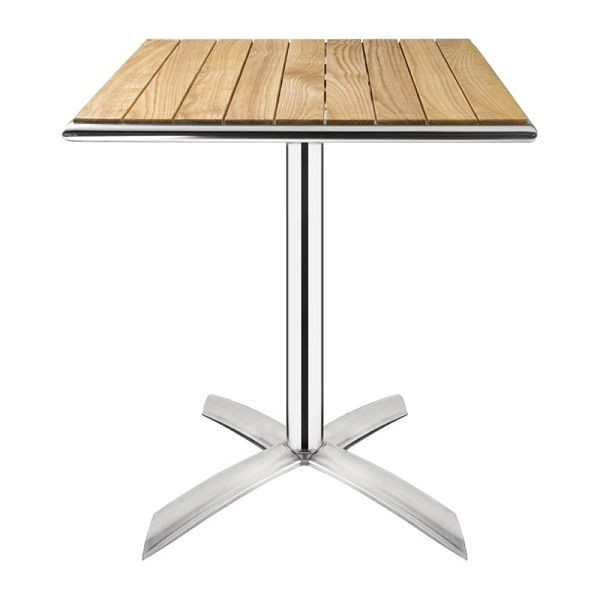 Bolero viereckiger klappbarer Tisch Eschenholz 1 Bein 60cm, GK991