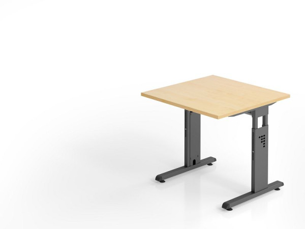 Hammerbacher Schreibtisch OS08, 80 x 80 cm, Platte: Ahorn, 25 mm dick, 2 mm ABS-Kante, Rechteckform, VOS08/3/G