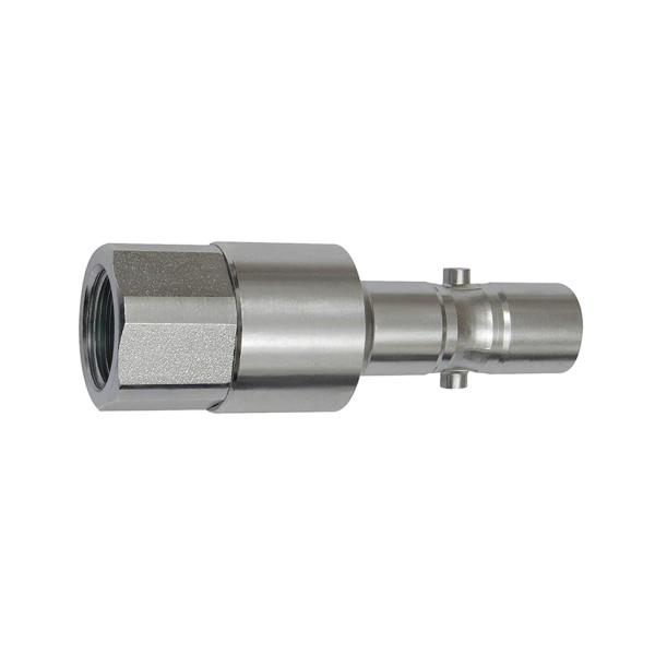 Riegler Nippel mit RSV für Kupplungen NW 11, 2-stufig, Stahl, G 1/2 IG, 141807