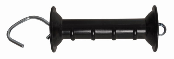 Pulsara Torgriff mit Zugfeder und offenem Haken, schwarz, 066926