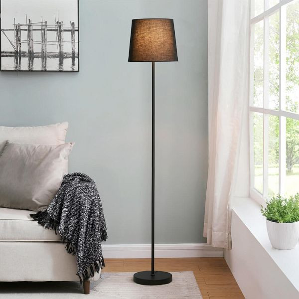 HOME DELUXE Stehlampe VANA, Schwarz, 61157, 4058166320612
