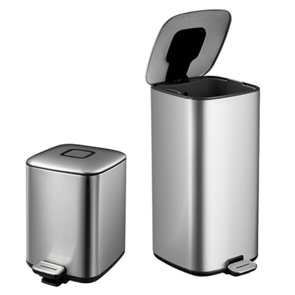 Stein HGS Abfallbehälter -Regent- EKO, aus Edelstahl, 20 Liter / 531 x 359 x 270 mm, 37791