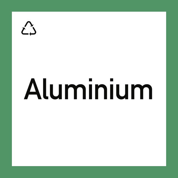 Moedel Wertstoffkennzeichnung "Aluminium", Kunststoff, 300x300 mm, 99140