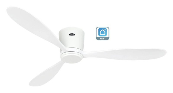CasaFan Deckenventilator Eco Plano Wood Lack weiß-Lack weiß WiFi, 313291W