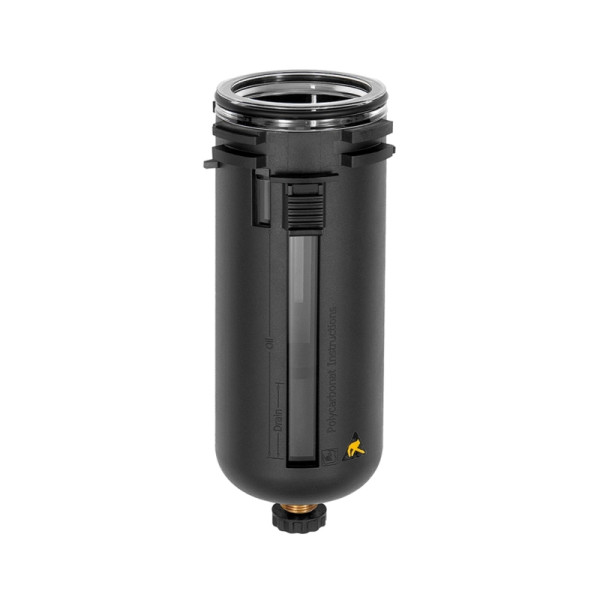 Riegler Polycarbonatbehälter mit Schutzkorb und halbautomatischem Ablassventil, 135859