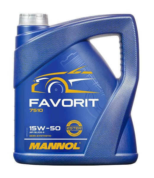 MANNOL Motoröl 7510 Favorit 15W-50, VE: 4 l, MN7510-4