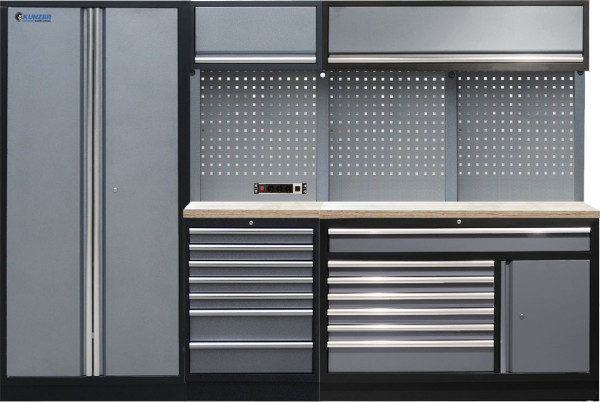 Kunzer Werkstattmodul 6 mit Holzarbeitsplatte, WESH6, 4260625443729