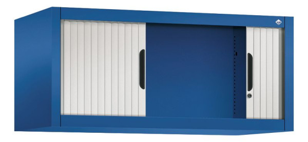 C+P Rollladenschrank Omnispace, H450xB1000xT420mm, Farbe: Enzianblau / Lichtgrau, Griffmulde, 3262-00 S10062