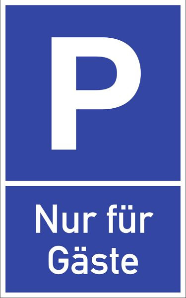 Moedel Parkplatzschild - Nur für Gäste, Aluminium, 250x400 mm, 56952