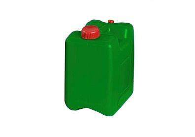 DENIOS Entsorgungskanister aus PE-HD, mit Entlüftungsverschraubung, 10 Liter, grün, 281924