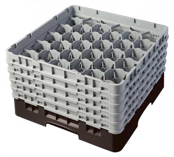 Cambro Spülkorb mit 30 Fächer Camrack® 25,7 cm Braun, 30S958167