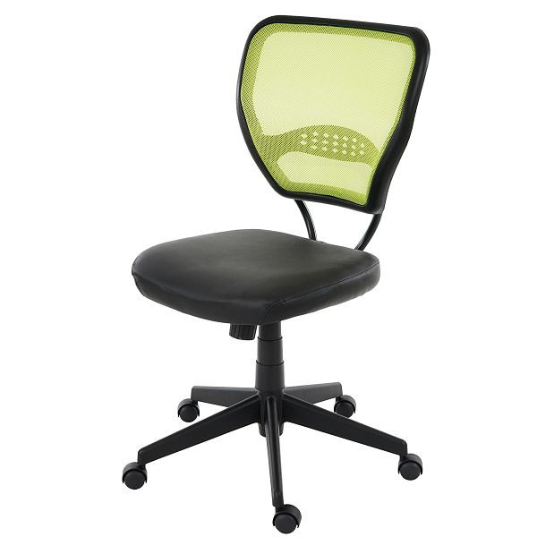 Mendler Profi-Bürostuhl Seattle, Chefsessel Drehstuhl, 150kg belastbar, Kunstleder, grün ohne Armlehnen, 35811